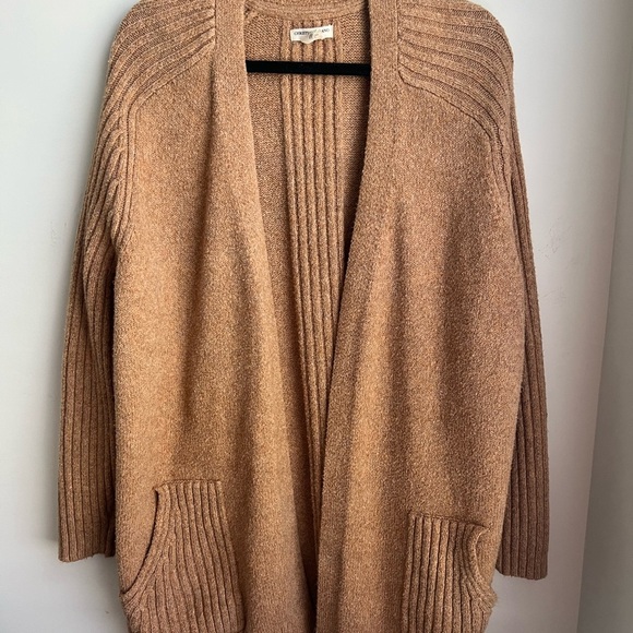 Christian Siriano Tan Open-Front Cardigan - 1X - Picture 2 of 9